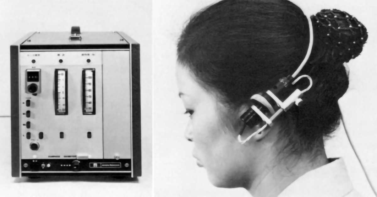 history of pulse oximetry, Nihon Kohden Pulse oximeter OLV-5100, c.1974